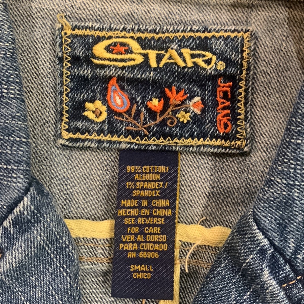 Denim Bleached Jacket Distressed - image 2